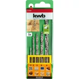 Kép 3/4 - KWB FCE HSS-M2 hengeres fafúrószár készlet, 5 részes