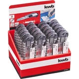 Kép 1/4 - KWB tördelhető pengés kés, automatikus zárás funkcióval, 18mm, 20db