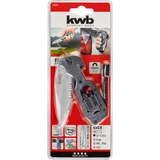 Kép 5/5 - KWB szabadidő kés bittartóval, 4db bittel, 80mm