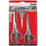 Kép 5/5 - KWB Inox univerzális olló készlet, 3 darabos