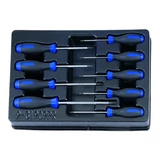 Kép 8/17 - 9 részes csavarhúzó készlet, torx, tálcás
