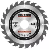 Kép 1/2 - Kreator KRT020408 körfűrészlap 160x30mm, 24 fog + 3db szűkítőgyűrű
