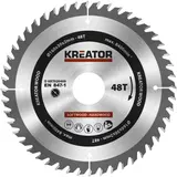 Kép 1/2 - Kreator KRT020409 körfűrészlap 160x30mm, 48 fog + 3db szűkítőgyűrű