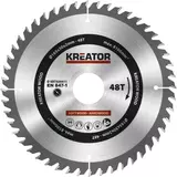 Kép 1/2 - Kreator KRT020411 körfűrészlap 165x30mm, 48 fog + 3db szűkítőgyűrű