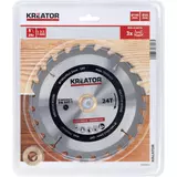 Kép 2/2 - Kreator KRT020416 körfűrészlap 190x30mm, 24 fog + 3db szűkítőgyűrű