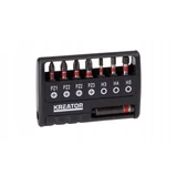 Kép 1/3 - Kreator bit készlet PZ/HEX, 8 részes
