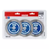 Kép 1/2 - Kreator KRT080200 gyémánt vágótárcsa 115mm ECO nedves 3db