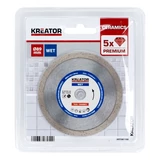 Kép 2/2 - Kreator KRT081100 gyémánt vágótárcsa 89mm prémium nedves