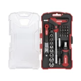 Kép 2/6 - Kreator KRT400009 racsnis dugókulcs és bit készlet 29 részes