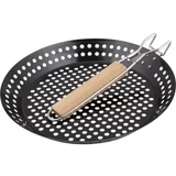 Kép 2/2 - Lamart LT5032 BBQ grill serpenyő összecsukható fogantyúval, kerek, 30cm