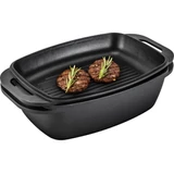 Kép 2/3 - Lamart LT1105 DOUBLE sütőedény grillező fedővel, 9+3L