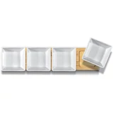 Kép 4/4 - Lamart LT9020 BAMBOO tál készlet tálcával, 38x9cm, 5 részes