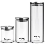 Kép 1/3 - Lamart LT6025 PEUT ételtároló doboz szett, üveg, 3 részes