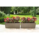 Kép 4/6 - Lamela Begonia dluto balkonláda, 19x56x19,5cm, mokka