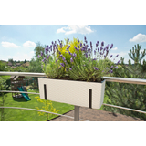 Kép 4/7 - Lamela Begonia rattan balkonláda, 19x56x19,5cm, grafitszürke
