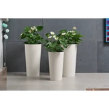 Kép 6/7 - Lamela Lilia Dluto kaspó, 30cm, kerek, fekete