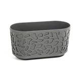 Kép 1/4 - Lamela Duet balkonláda  40x19,5cm, ovális, szürke-szürke