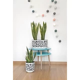 Kép 8/12 - Lamela Duet kaspó 29cm, kerek, krém-krém