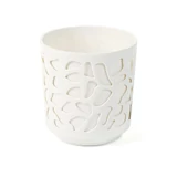 Kép 1/12 - Lamela Duet kaspó 19cm, kerek, krém-krém