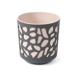 Kép 1/12 - Lamela Duet kaspó 25cm, kerek, rózsaszín-antracit szürke