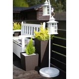 Kép 3/9 - Lamela Finezja rattan kaspó, 25cm, fehér