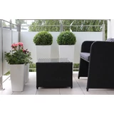 Kép 9/9 - Lamela Finezja rattan kaspó, 25cm, fehér