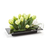 Kép 2/7 - Lamela Ikebana tál, 39x19cm, fehér