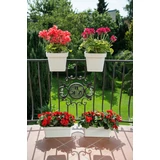 Kép 2/7 - Lamela Lobelia balkonláda korlátra, 45cm, antracit szürke