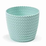 Kép 1/7 - Lamela Magnolia Jersey kaspó 16cm, kerek, menta