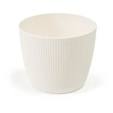 Kép 1/4 - Lamela Magnolia Jumper kaspó, 26cm, kerek, krém