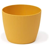 Kép 1/4 - Lamela Magnolia Jumper kaspó, 11cm, kerek, mustár