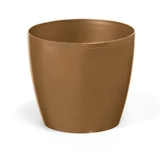 Kép 1/9 - Lamela Magnolia kaspó, 21cm, kerek, arany