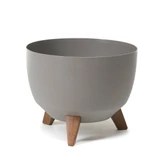 Kép 1/5 - Lamela Roma Eco kaspó, 40cm, szürke
