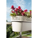 Kép 2/6 - Lamela Rosa balkonláda, 50cm, ovális, bézs