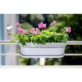 Kép 4/6 - Lamela Rosa balkonláda, 50cm, ovális, bézs
