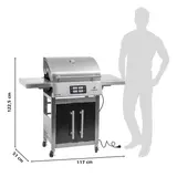 Kép 3/6 - Landmann Elektromos grillkocsi, Inox, 3.2kW