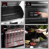 Kép 5/6 - Landmann elektromos grillkocsi, Inox, 3.2kW