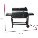 Kép 4/4 - Landmann Comfort XL faszenes grillkocsi öntöttvas ráccsal, 14 személyes