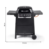 Kép 2/4 - Landmann 2.0 gázgrill, antracit-fekete, 98cm
