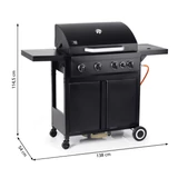 Kép 2/5 - Landmann Rookie 4.1 gázgrill szekrénnyel 