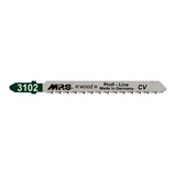 Kép 1/2 - MPS Profi Line szúrófűrészlap fára, fordított fogas, íves vágáshoz, 75mm, 10TPI, 2db