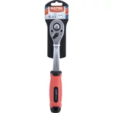 Kép 2/2 - Extol racsnis hajtókar, hajlított szár, csúszásgátló TPR markolat, 1/2", 45 fog, 253mm