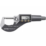 Kép 1/2 - Extol digitális mikrométer, keményfém mérőfelület, 0-25 mm