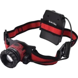 Kép 1/3 - LED fejlámpa, 10 W, CREE XPL, 450 Lumen; tölthető akkuval, zoom + 3 funkció (teljes/ 1/4 fényerő, vi