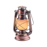 Kép 2/3 - Extol LED viharlámpa, dekorációs, fehér+láng hatású sárga fényű, elem nélkül, 15x11.5x23.5cm
