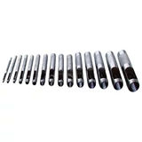 Kép 1/2 - Extol bőrlyukasztó készlet (műanyag tartóban; 15db, 2-22mm)