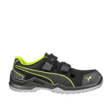 Kép 1/3 - Puma Neodyme Green Low S1P ESD SRC munkavédelmi szandál, fekete-zöld, 42