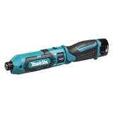 Kép 12/16 - Makita TD022DSE akkus ütvecsavarozó 7.2V Li-Ion, 1/4&quot;, 2x1.0Ah