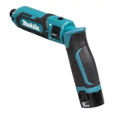 Kép 3/16 - Makita TD022DSE akkus ütvecsavarozó 7.2V Li-Ion, 1/4&quot;, 2x1.0Ah