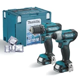 Kép 1/3 - Makita CLX201SAX6 akkus gépszett, 12V (2db 2Ah akkuval és töltővel)